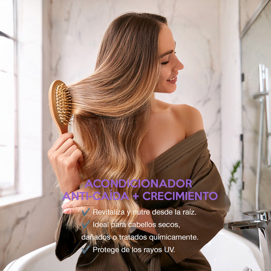 Acondicionador hidratante anticaída Farm to Body que nutre y suaviza el cabello