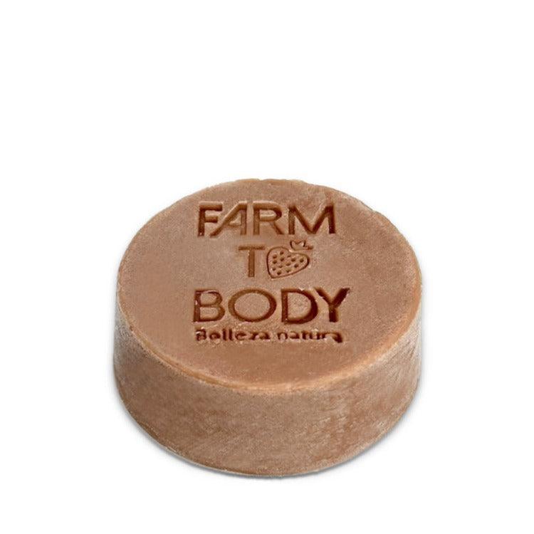 Acondicionador sólido de almendras Farm to Body para cabello fuerte e hidratado