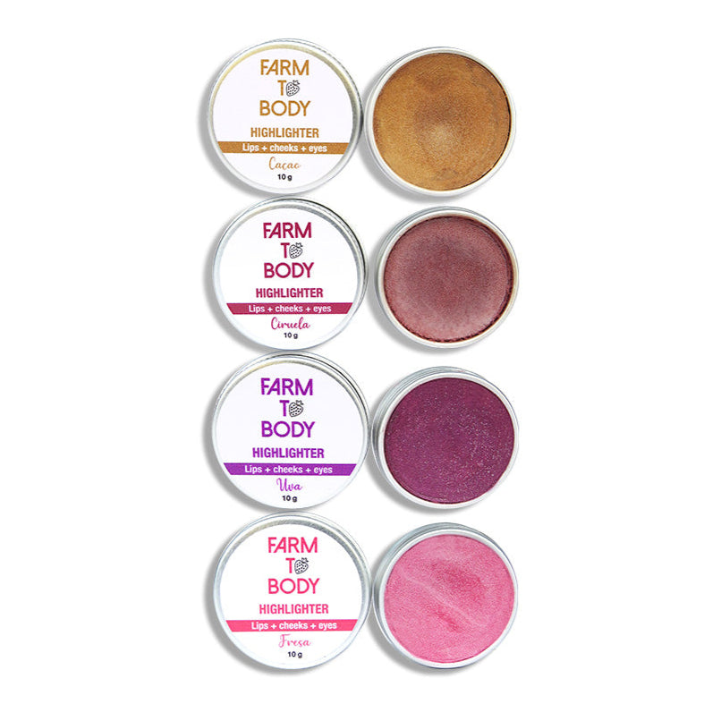 Highlighter multiusos natural, ilumina rostro y cuerpo con brillo saludable