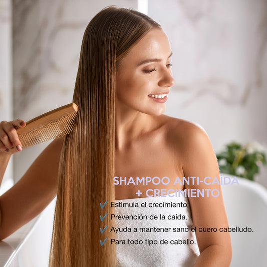 Shampoo hidratante anticaída Farm to Body que nutre y da brillo al cabello