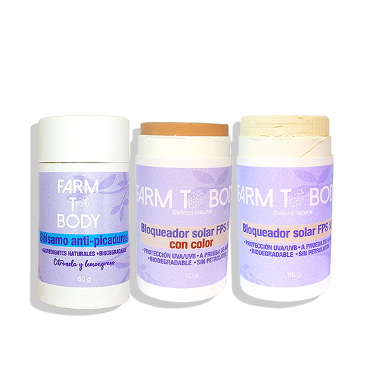Set Bloqueador FPS 50 + Bálsamo anti-picaduras