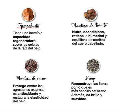 Acondicionador anticaída Farm to Body con tepezcohuite, manteca de karite, manteca de cacao y hemp