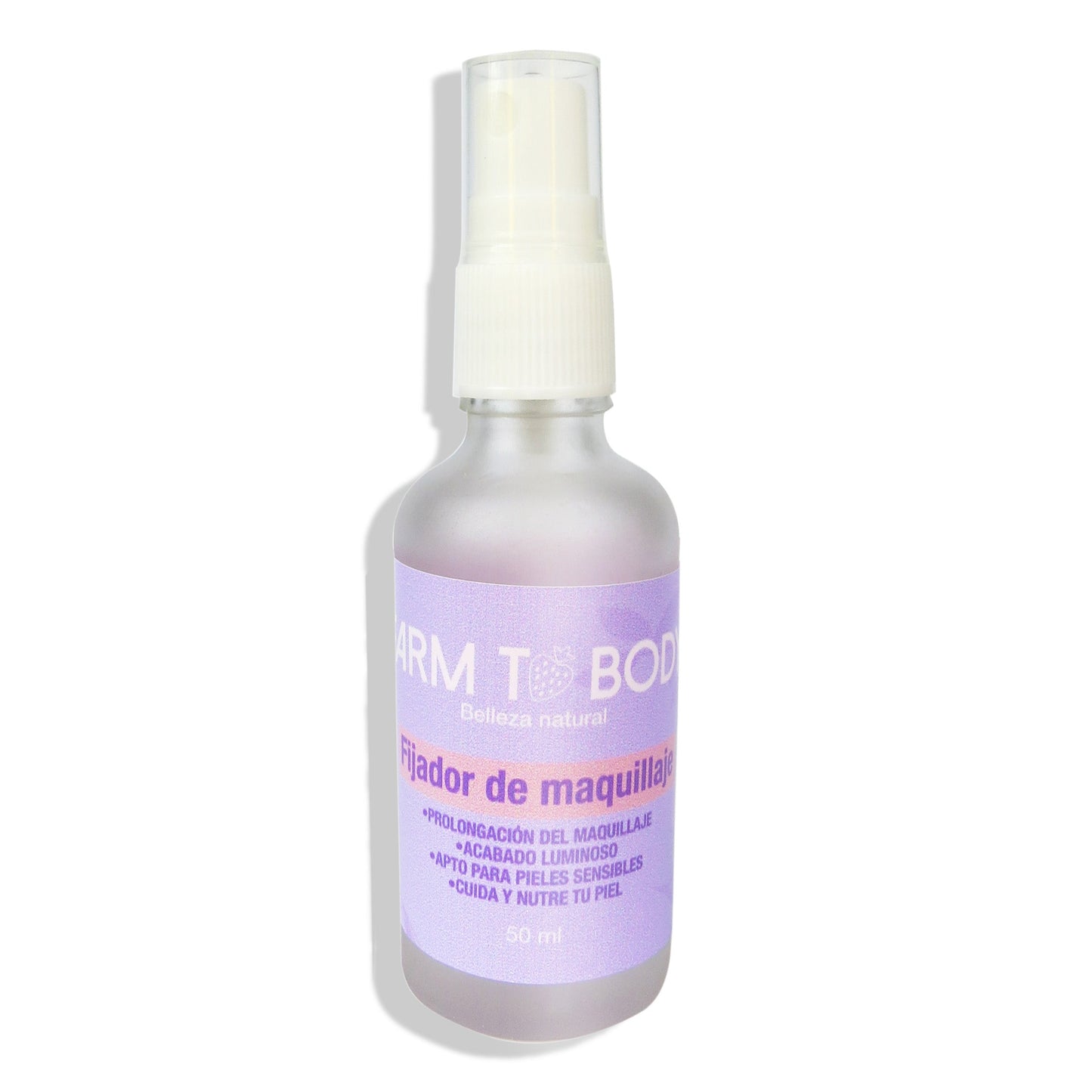 Fijador de maquillaje natural, protección y acabado duradero