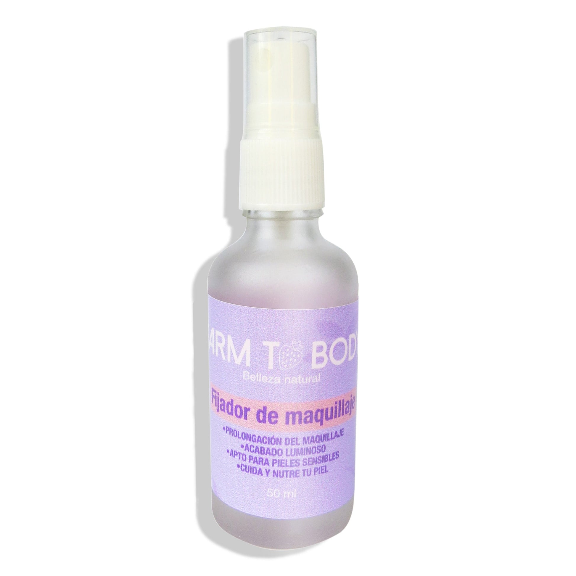 Fijador de maquillaje natural, protección y acabado duradero