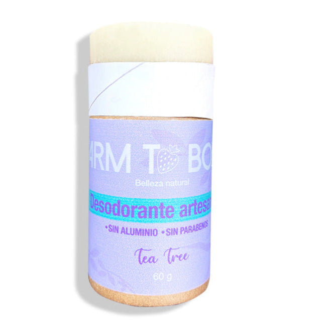 Ingredientes naturales del desodorante Farm to Body: manteca de karité y aceites esenciales
