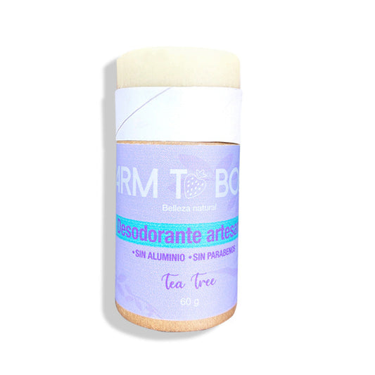 Ingredientes naturales del desodorante Farm to Body: manteca de karité y aceites esenciales